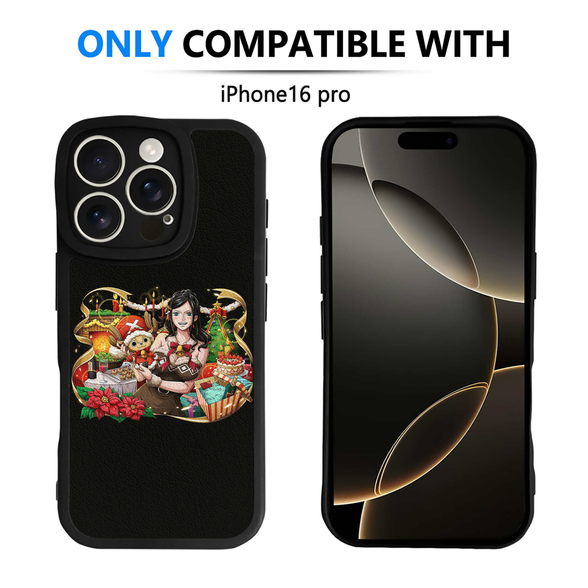 （画像用） ワンピース ニコ・ロビン ONE PIECE Nico Robin 【iPhone 16シリーズ対応】シリコンスマホケース（レザー調） 材質：シリコン